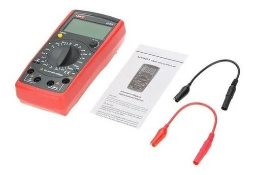 Imagen 3 de 5 de Capacimetro Cr Digital Resistencia Diodo Ut601 Tester Uni-t