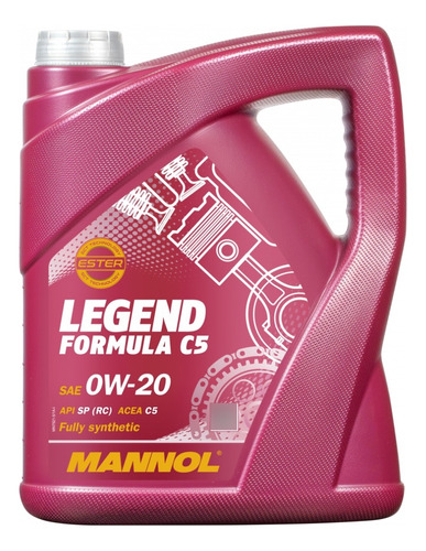 Aceite Para Motor 0w20 Mannol Legend Formula C5 Sintetico 5l
