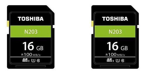 Cartão De Memória Sdhc 16gb 100mb/s Uhs-i Toshiba 2un