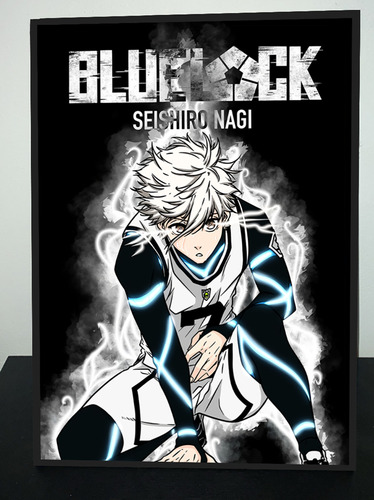 Cuadro Anime Blue Lock Nagi Seishiro 31x43 Madera