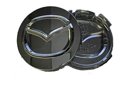 Tapa Emblema Compatible Con Aro Mazda 52mm (juego 4 Unids)