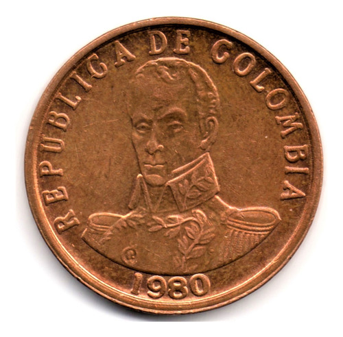 2 Pesos 1980 Sin Circular