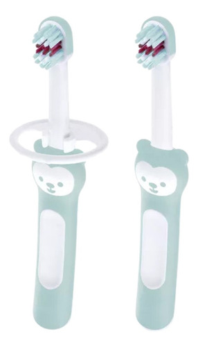 Kit 2 Escovas De Dentes Infantil Baby Brush 6m+ Mam 