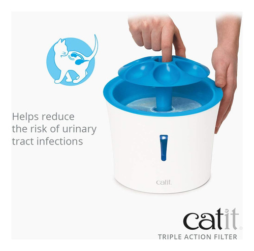Filtros De Fonte De Agua Catit Triple Action Pacote Com 5