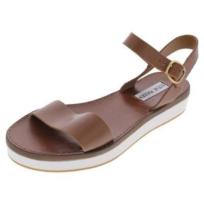 Steve Madden Mujeres Donddi-p Tan Flatform Sandalias 10