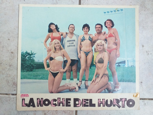 La Noche Del Hurto - 2 Lobby Cards Cine Argentino *