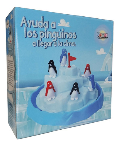 Juego De Mesa Ayuda A Los Pingüinos A Llegar El Cima E. Full
