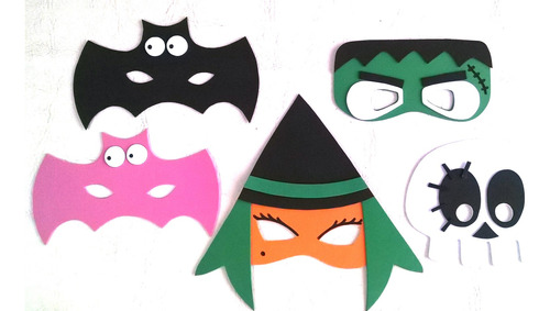 Antifaces Halloween Pack X 10 Unidades Souvenirs