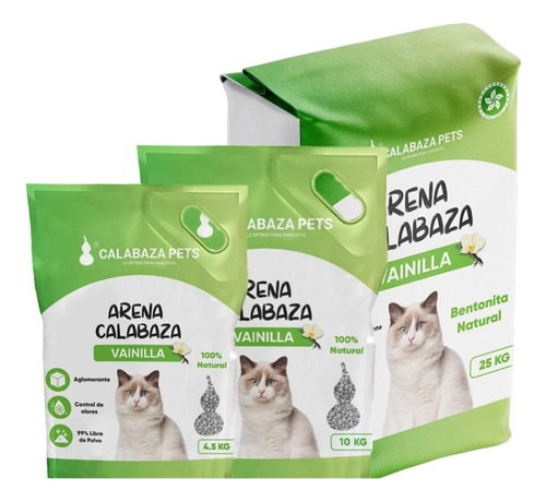 Arena Calabaza Vainilla 4.5 Kg 