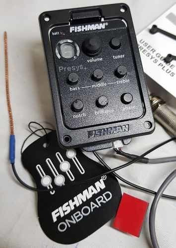 Micrófono para  guitarra electroacústica Fishman 201 color negro de 6 cuerdas