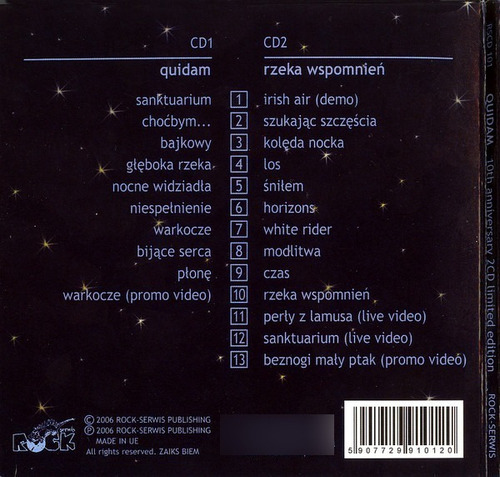 Quidam - Quidam / Rzeka Wspomnie - 10th Anniversary 2cds