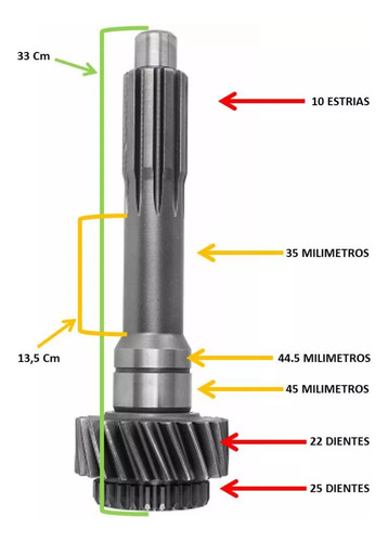 Eje De Mando Ford F600 C60 Caja Clark 282v 285v