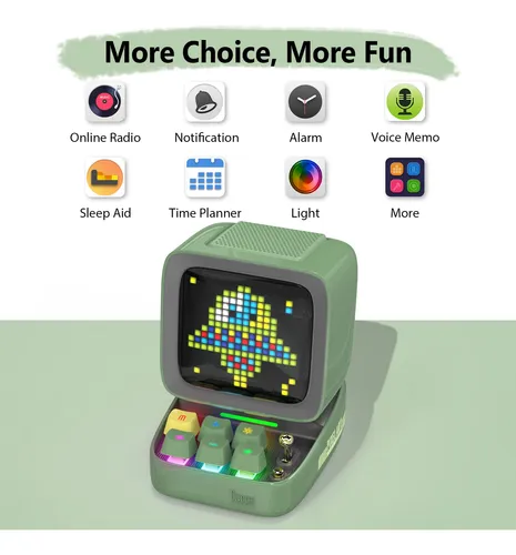 Altavoz Bluetooth Divoom Ditoo Programable Pixel Art Led