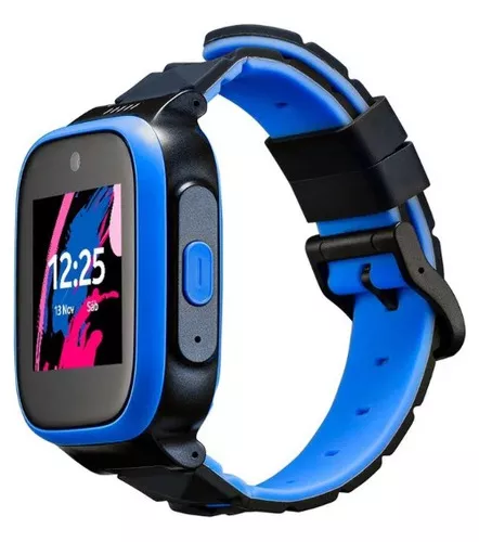 Reloj inteligente azúl con localizador GPS para niños