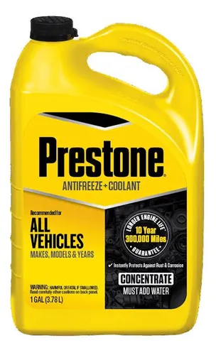 comprar Refrigerante Prestone Concentrado 97% Amarillo Galón Preston