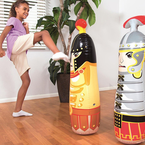 Imagen 3 de 8 de Involcable Punching Inflables Infantil Didáctico Gladiador