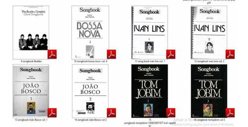 Songbook Cifras Violão E Guitarra Kit26 Books Pdf Sem Frete