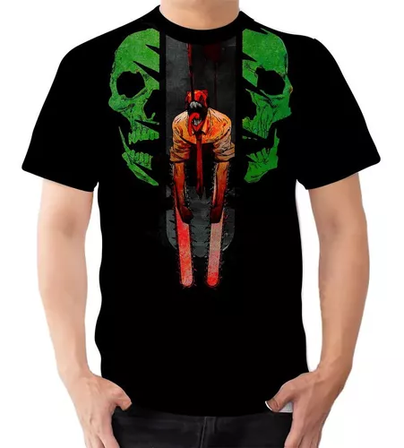 Camisa Camiseta Chainsaw Man Denji Motosserra Anime 8