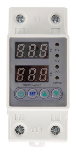 Protector Alta Y Baja Tensión 220v 40a 2 Display Programable