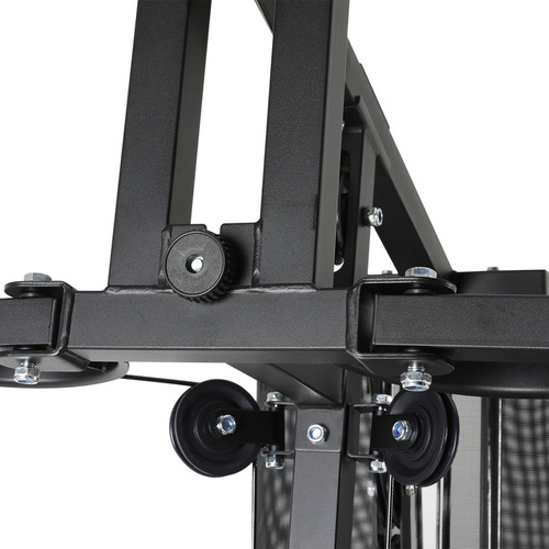 Multigimnasio Multigym Body Skull Home Gym Minigym Usuarios 150 Kg Y Pesas Por 70 Kg Negro Con Rojo