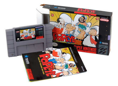 Popeye Tale Of Teasing Sea Hag Super Nintendo Snes Completo