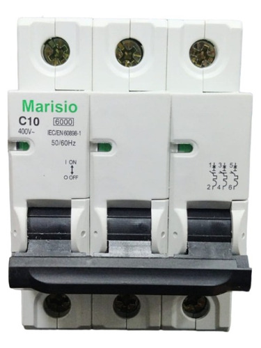 Interruptor Automatico 3x10a Curva C Marisio