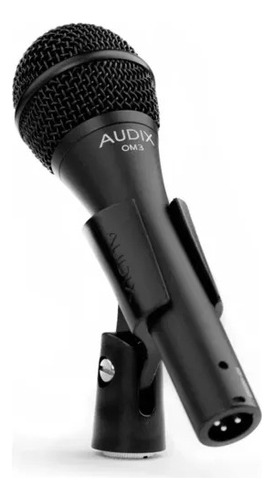 Micrófono dinámico Audix Om3 color negro