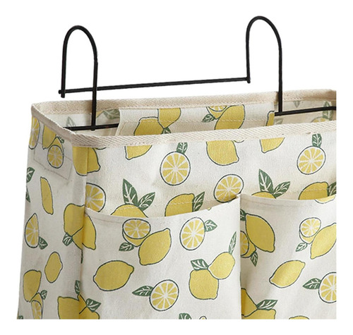 Soporte De Cama Multifuncional Bolsillos Amarillo