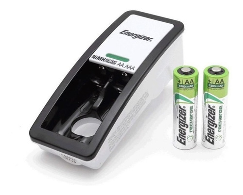 Imagen 3 de 3 de Cargador Energizer Mini P/ Aa / Aaa + 2 Pilas Recargables Aa