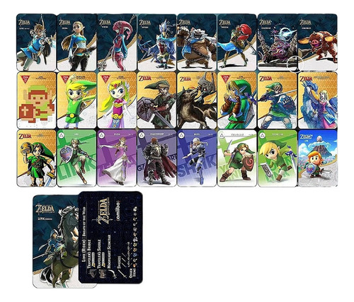 25 Tarjetas Nfc Amiibo Colección The Legend Of Zelda