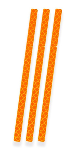 Imagen 2 de 4 de 12x Tiras Reflectivas Luminosas 3m® Para Moto Bici, 145x7mm