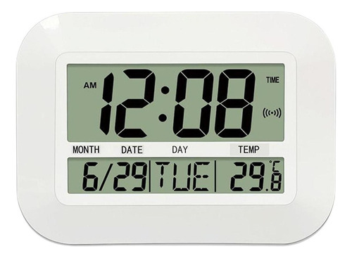 Reloj De Pared Electrónico Grande Con Alarma Y Batería.