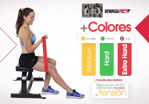Imagen 9 de 10 de Banda Elastica Circular Xtra Hard Ejercicio Gimnasia Fitness