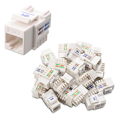 Certificado Ul 25 Conectors Keystone Presion Cat6 Rj45 Rg