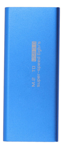 Carcasa Adaptadora Msata A Usb3.0, 6 Gbps, Azul, Msata Ssd