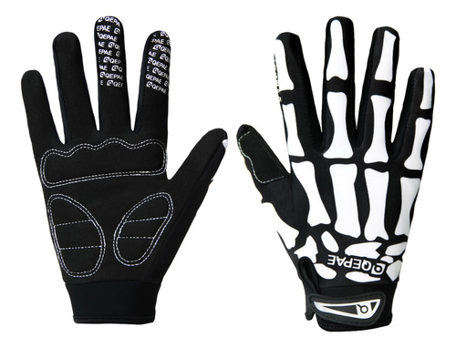 Guantes De Ciclismo Con Forma De Calavera Para Dedos Complet