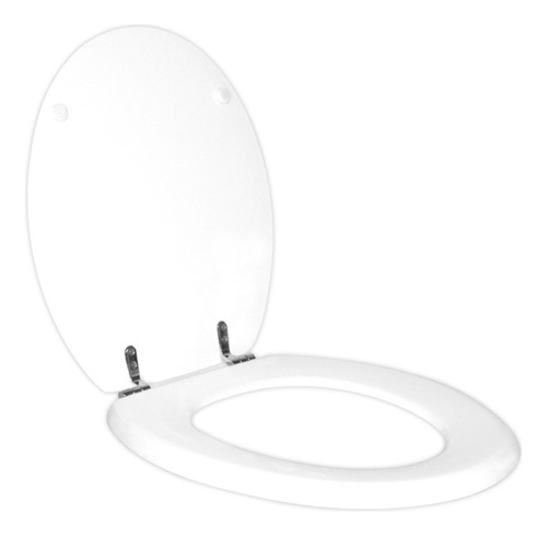Tapa De Inodoro Apto Tau Dáccord Blanco Hjes Metálicos Oval