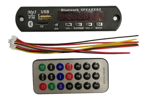 Modulo Reproductor De Audio Bluetooth Micro Sd Usb Mp3