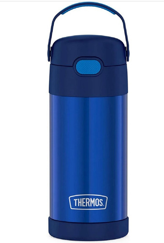 Garrafa térmica Thermos Térmica Funtainer de aço inoxidável 355mL azul lisa