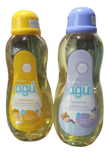 Shampoo Para Bebe Cabello Cuerpo Agu 1 Lt Esika 