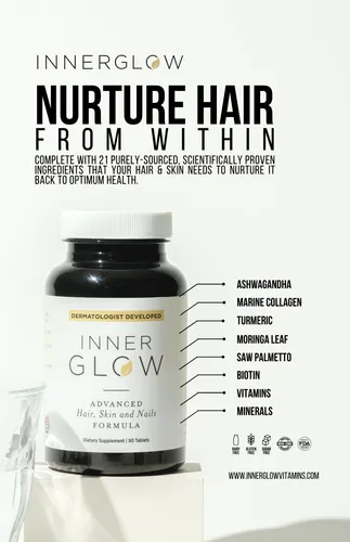 Complementa La Vitamina Inner Glow Advanced Para Cabello, Pi