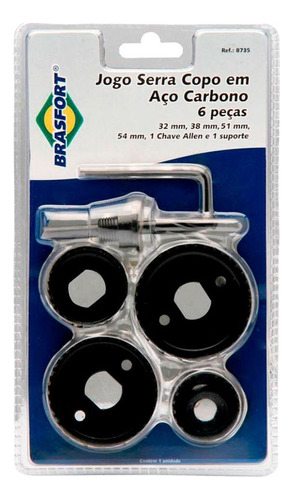 Serra Copo Aco Carbono Brasfort 32a54 06pecas  8735