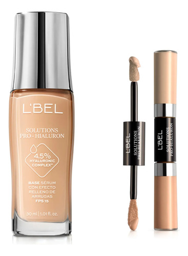 Pack Base De Maquillaje Solutions Pro Hialuron De Lbel Beige