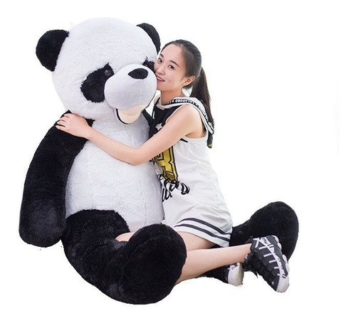 Suave Y Genial Oso Panda Peluche Gigante 1.40 M Envio Gratis