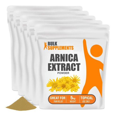 Bulk Supplements |  Extracto Arnica Polvo Tópico | 5kg | Act