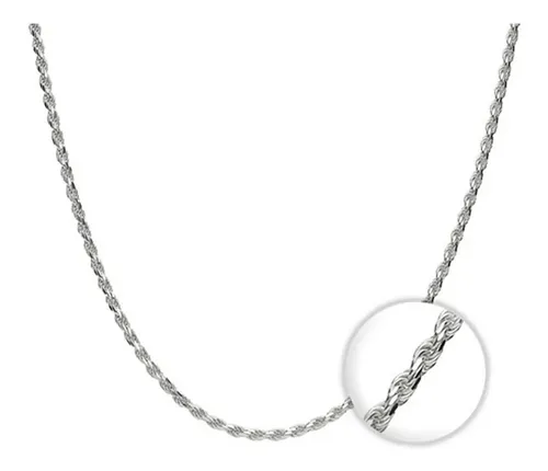 comprar Cadena Plata Fina 925  Tourbillon 45 Cm Mujer