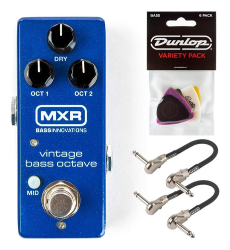 Mxr M280 Vintage Bass Octave Effects Pedal Haz Con 2 Cables