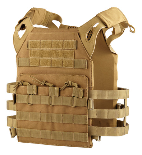 Chaleco Tactico Rbn Tactical Molle Porta Placa Tan Color: Ma