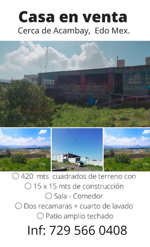 Imagen 1 de 3 de Hermosa Casa De Campo , 2 Recamaras, 1 Baño, Cuarto D Lavado