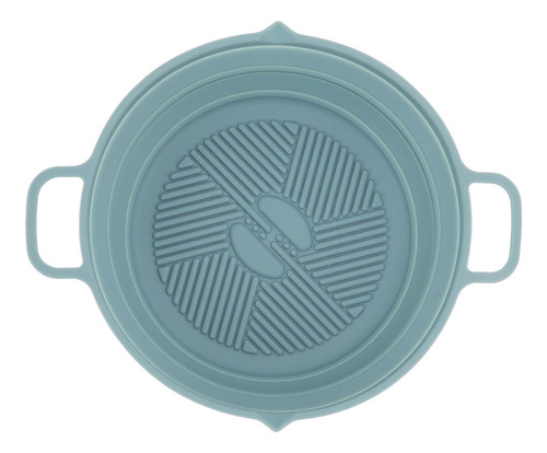 2 Uds Freidora Con Revestimiento De Silicona Olla Plegable
